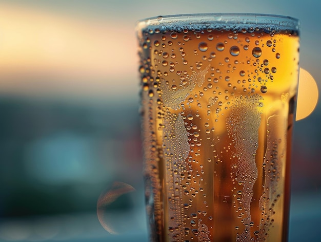 Glass of Beer Close Up