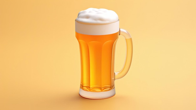 A glass of beer with foam on top of it