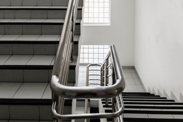 glass block stair hall interior background