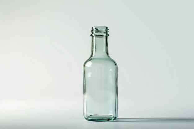 Glass bottle isolated on a white background Path bottle isolated on a white Glass bottle