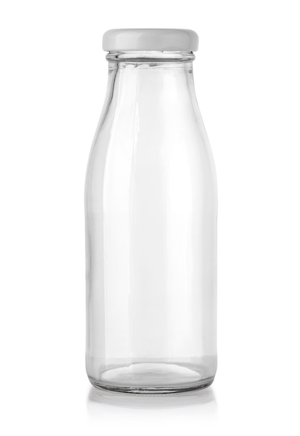 Glass bottle isolated on white with clipping path