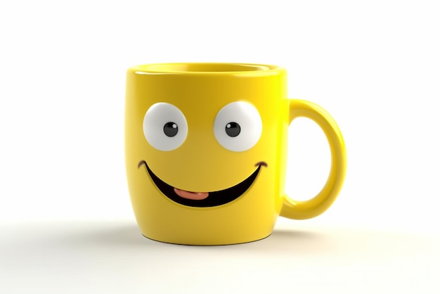 Glass or cup cartoon character illustration with unique style perfect for stickers icons logos and advertisements