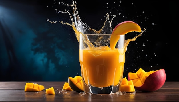 A Glass of Delicious Mango Juice