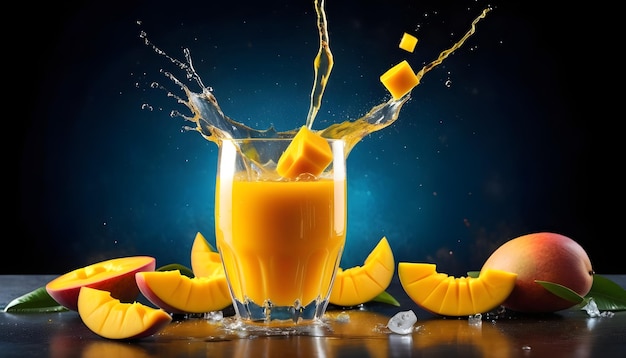 A Glass of Delicious Mango Juice