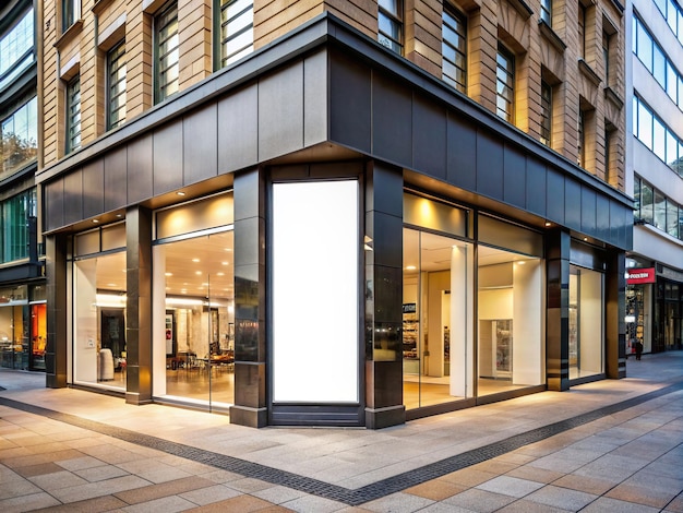 a glass door with a sign that says  welcome to the building