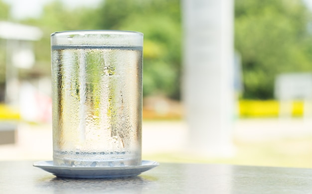 A Glass of drink water.