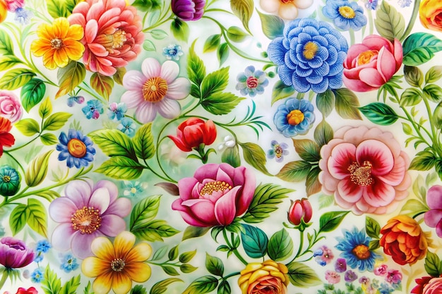 glass floral pattern art background