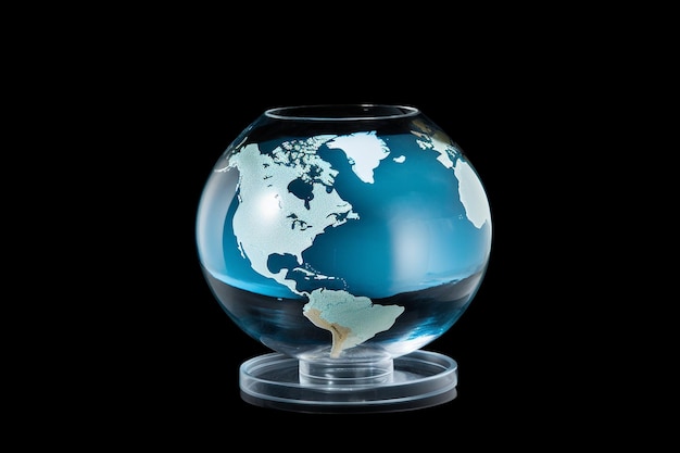 Photo glass globe symbolizing the shift to renewable energy sources