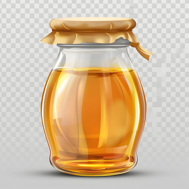 Photo a glass jar of beer with a handle on it