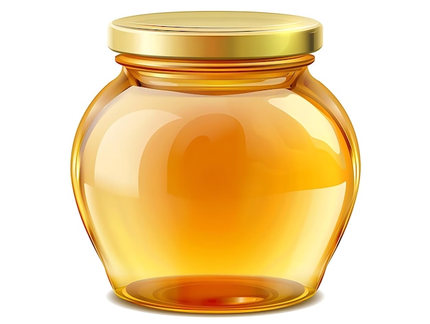 Glass Jar of Honey Illustration