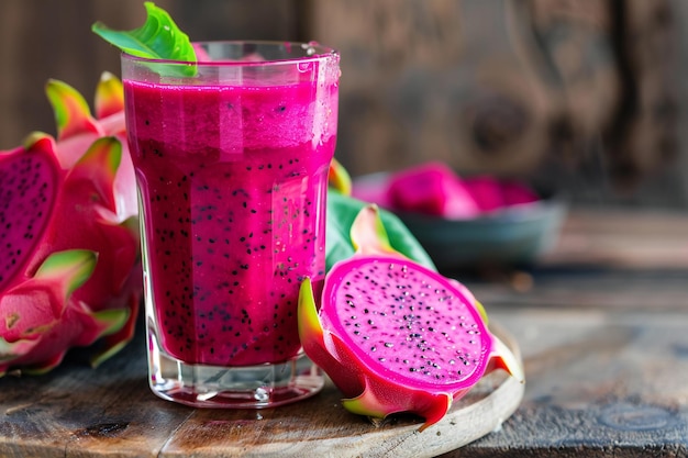 a glass of juice with a half of a grapefruit on it