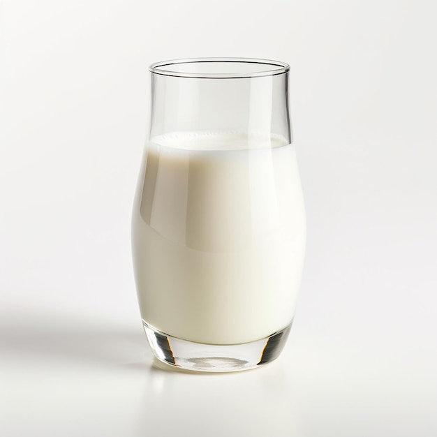 a glass of milk is being poured into a glass