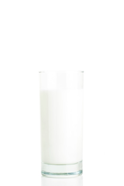 Glass of Milk isolated on white