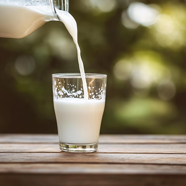 Photo glass of milk