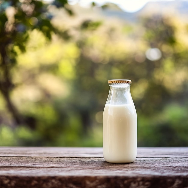 Photo a glass of milk