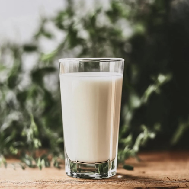 a glass of milk