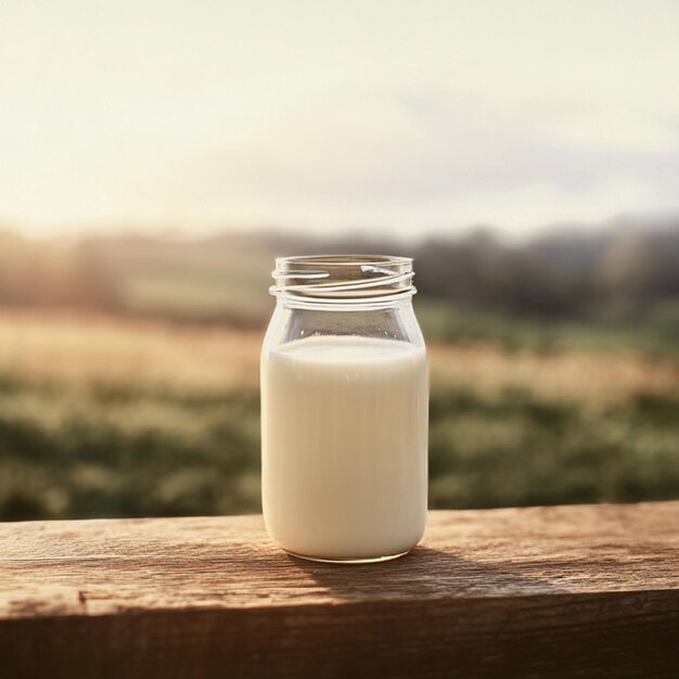 a glass of milk