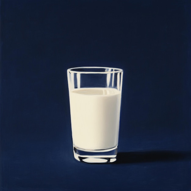 Photo a glass of milk