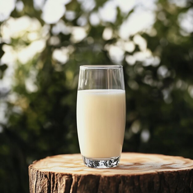 a glass of milk