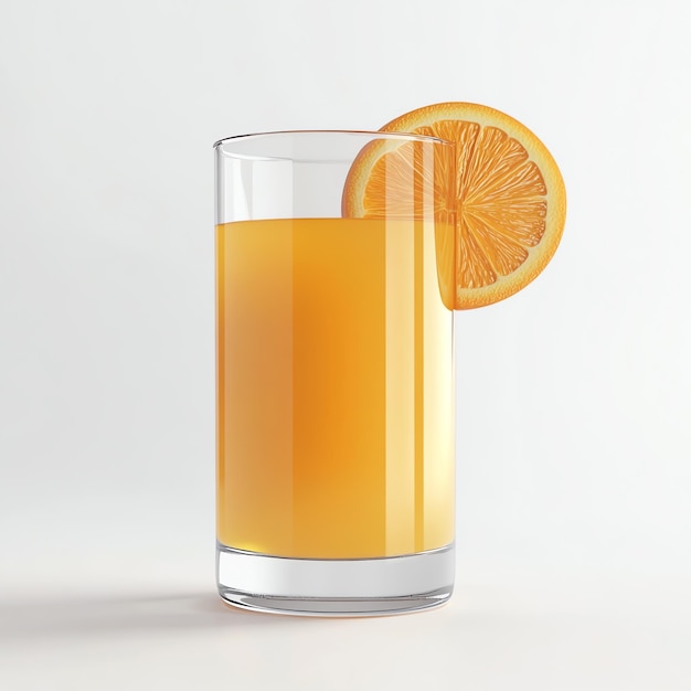 Photo glass of orange fall juice