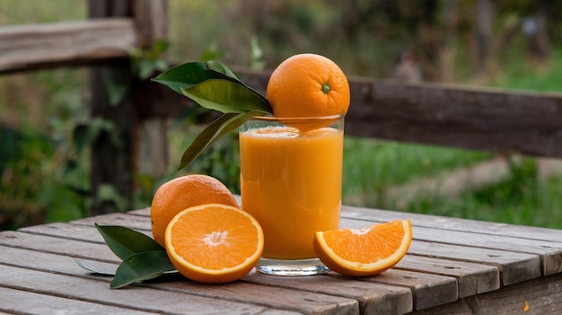 a glass of orange juice next to a glass of orange juice