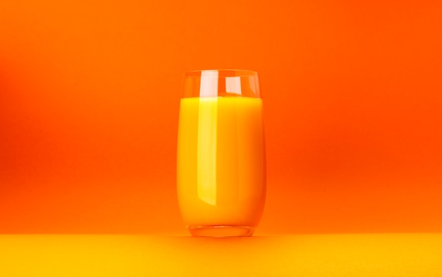 Glass of orange juice