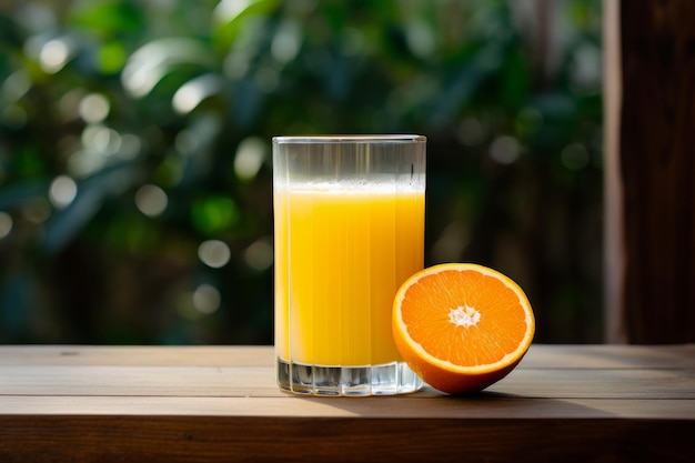 Glass of orange juice