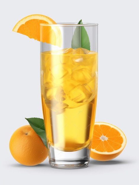 Glass of orange juice