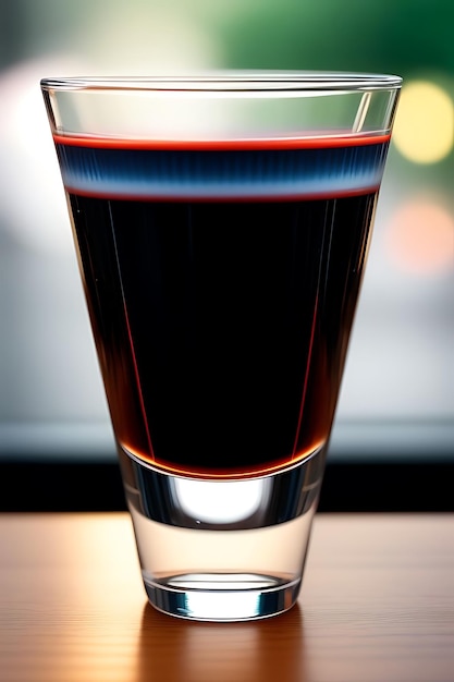 glass of red drink