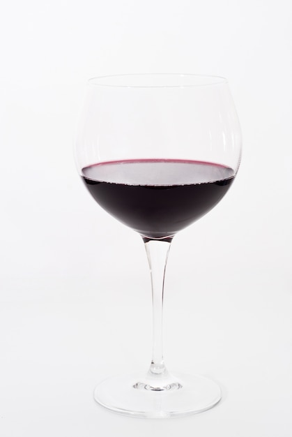 Glass of red wine isolated 