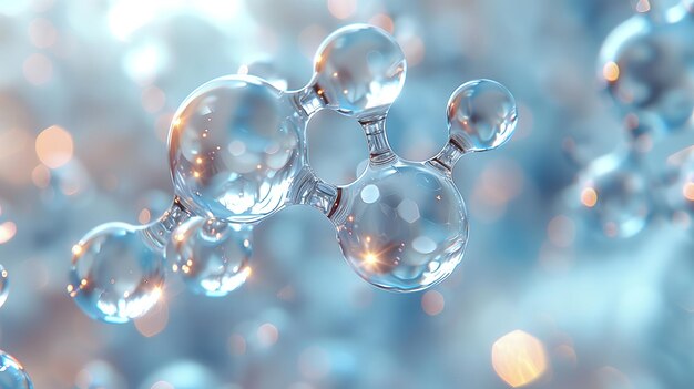 Glass shapes of biological glass molecules Generated by artificial intelligence