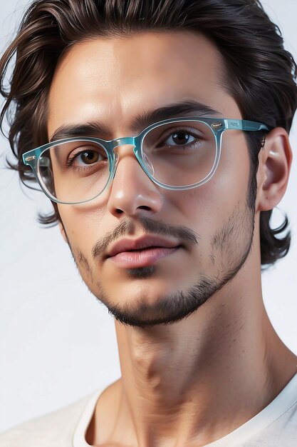 Glass transparent reading glasses Generative AI