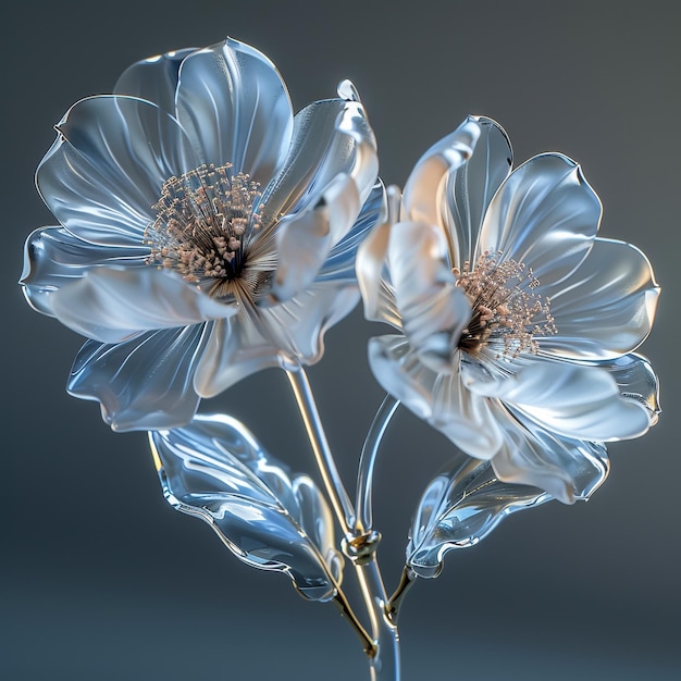 a glass vase with flowers that say quot dandelion quot on it