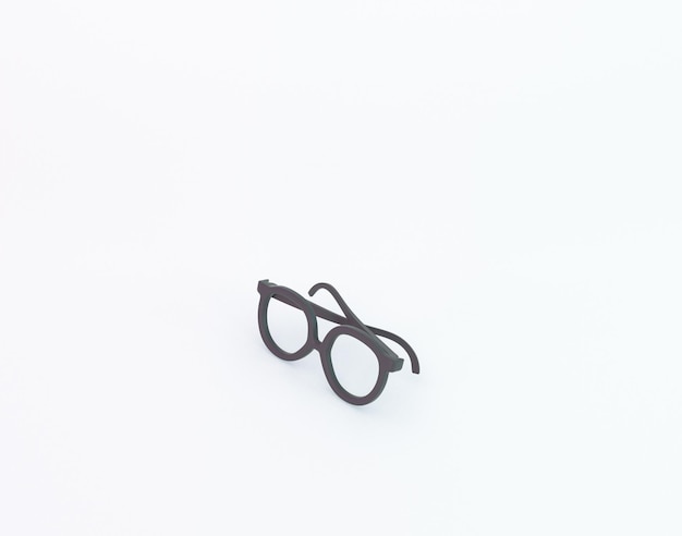 Glasses Right View In White Background