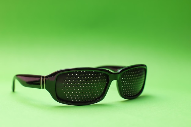 Glasses with holes