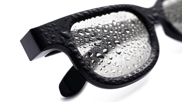 Glasses with water drops on glasses