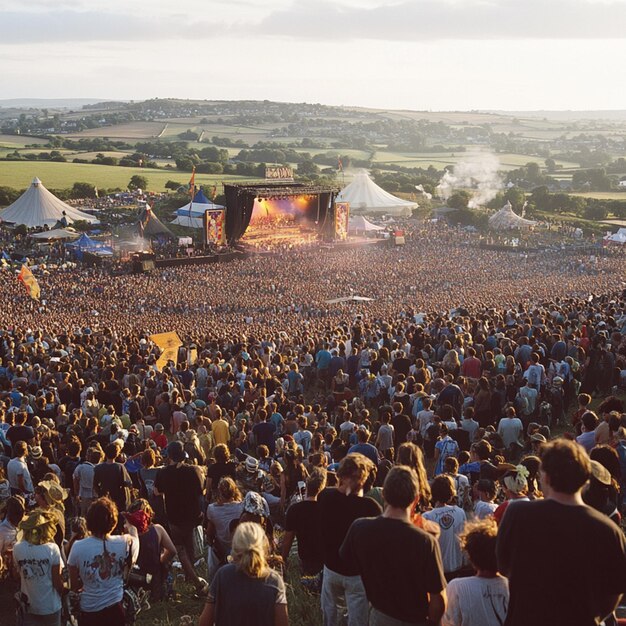 Photo glastonbury music festival