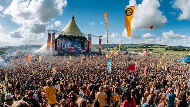 Photo glastonbury music festival