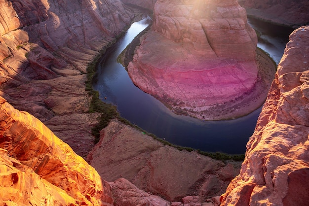 Glen canyon arizona horseshoe bend in grand canyon