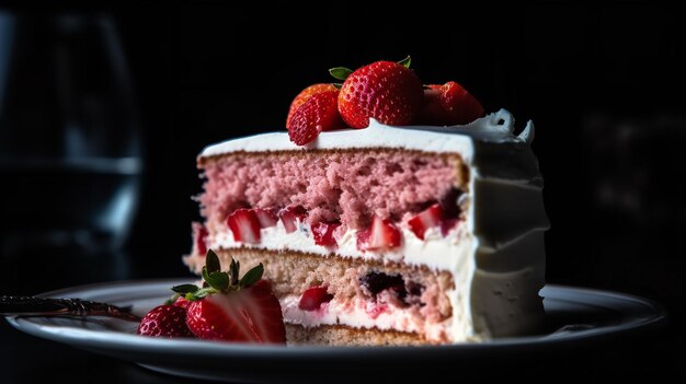 A Glimpse at the Sweet Strawberry Layer Cake