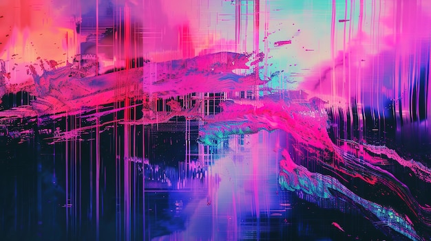 glitch art wallpaper