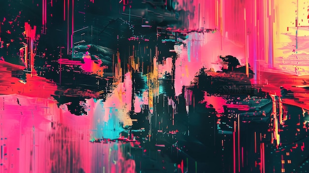 glitch art wallpaper