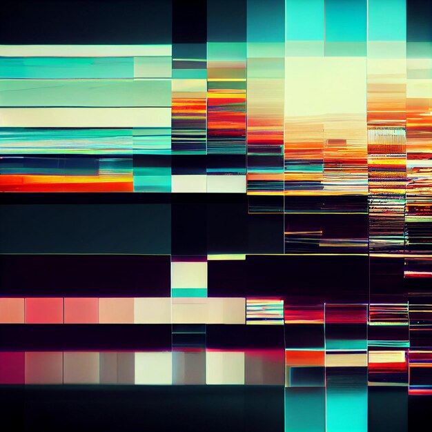 Photo glitch background abstract glitchy technology retro vhs video wallpaper 4k