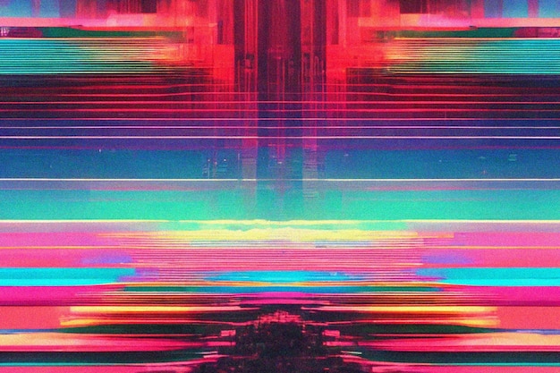 Glitch background Symbol of cyberpunk hacker attack Modern design technological error Texture