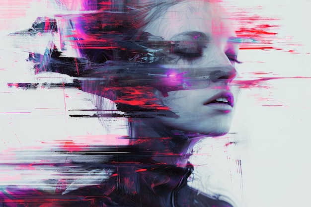 Glitch girl art pushing the boundaries of digital aesthetics