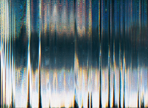 Glitch overlay analog distortion iridescent noise