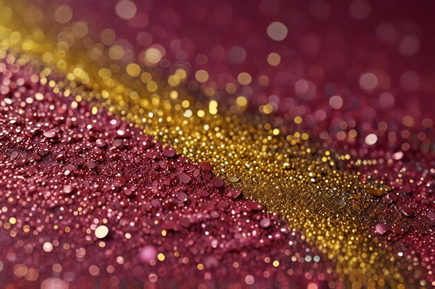 Glitter background pink with yellow color