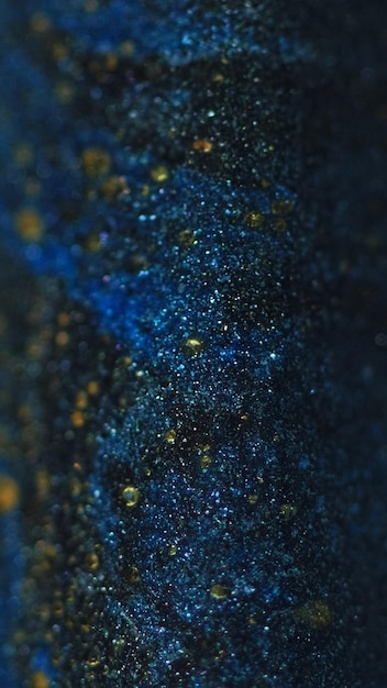 Glitter fluid texture sparkling paint flow blue