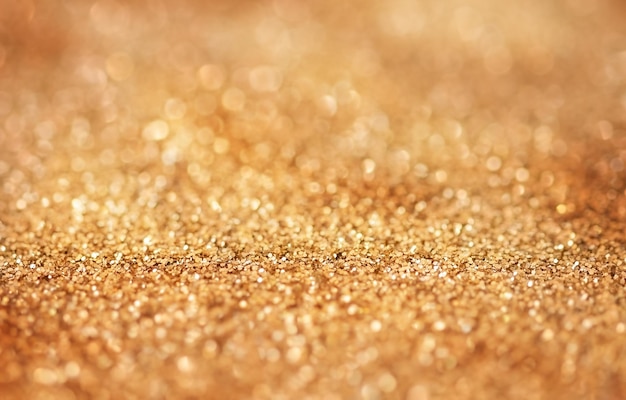 Glitter Lights Luxury Defocused Golden Background