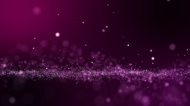 Glitter pink purple particles abstract background